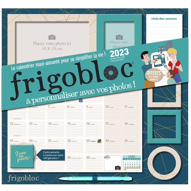 Frigobloc mensuel personnalisable 2023