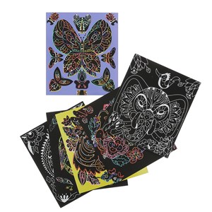 Tableaux à gratter animaux du monde | Nature & Découvertes