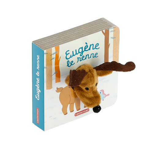 Livre marionnette Eugène le renne