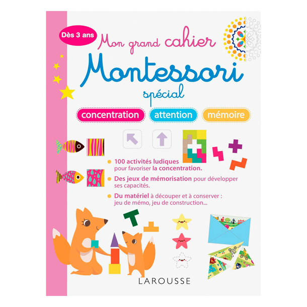 Mon grand cahier Montessori mémoire