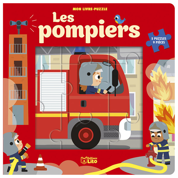 Livre puzzle Les pompiers
