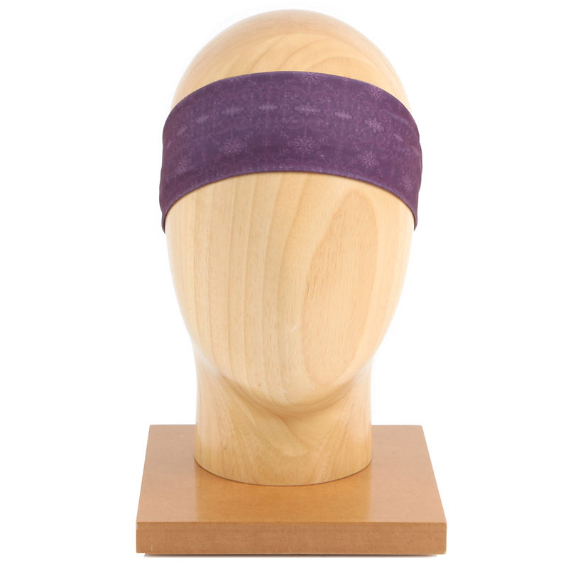 Bandeau cheveux pour le yoga violet