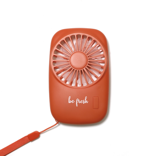 Mini ventilateur autonome rechargeable Orange