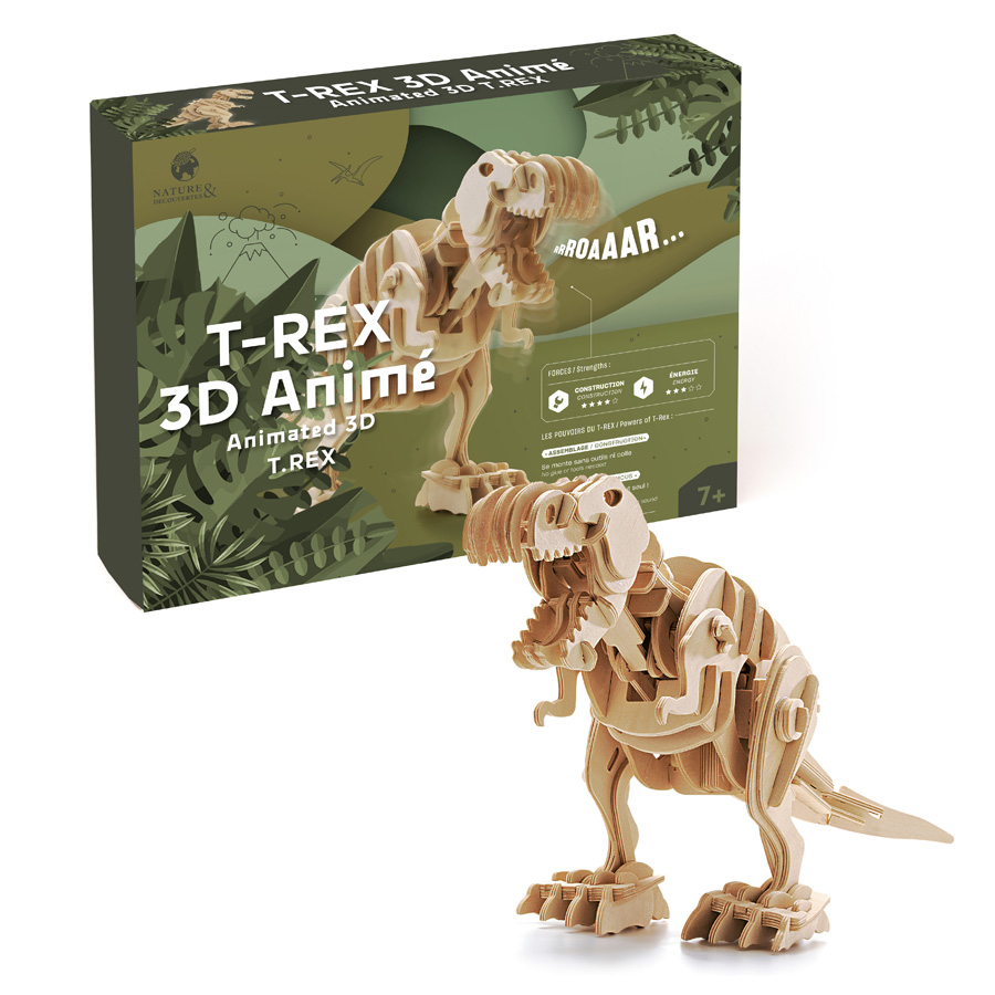 Maquette T-Rex 3D animé