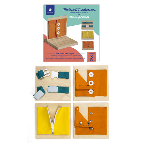 Boîte de fermetures Montessori