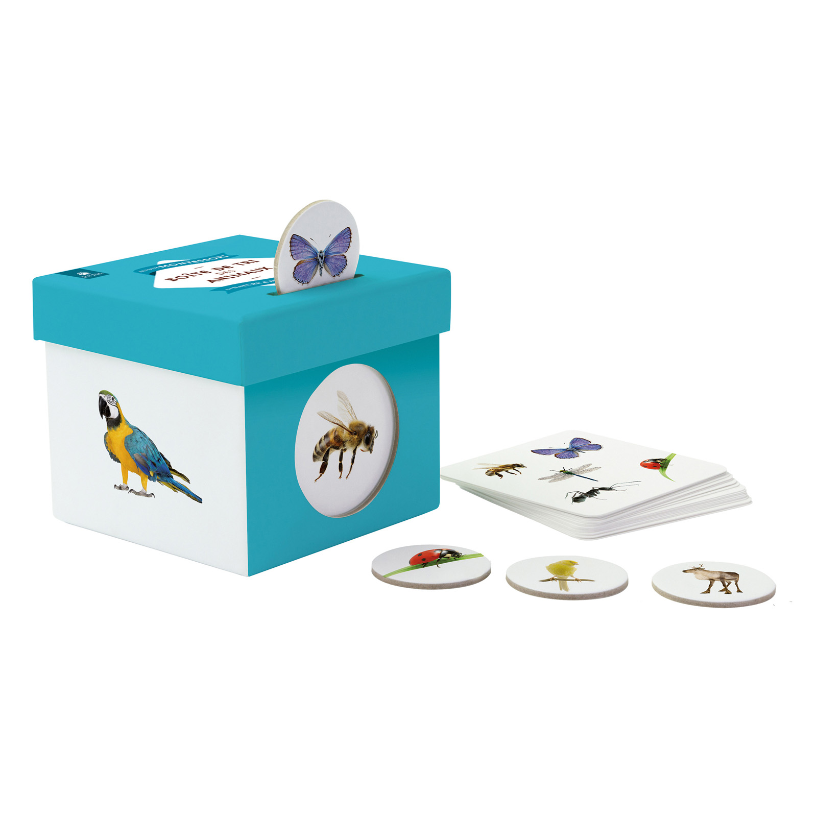 Boîte de tri des animaux Montessori