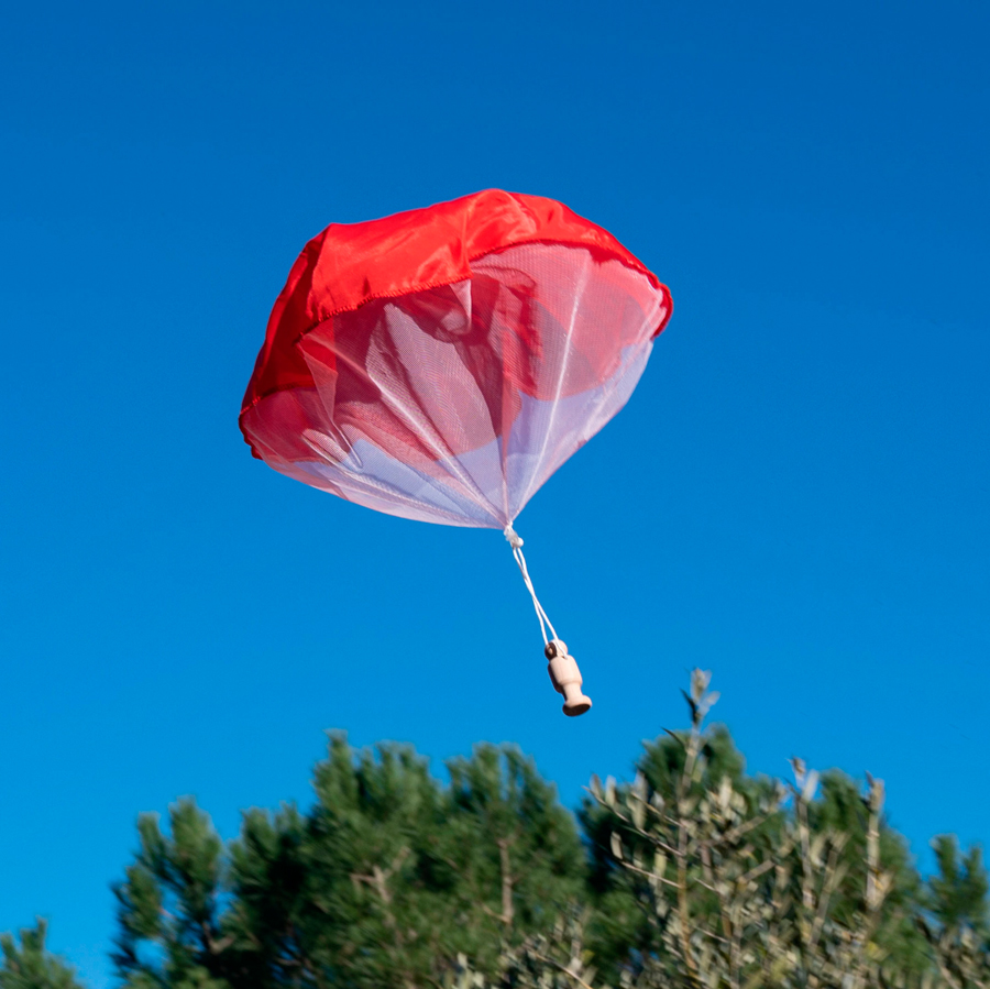 Jeu parachute miniature à lancer