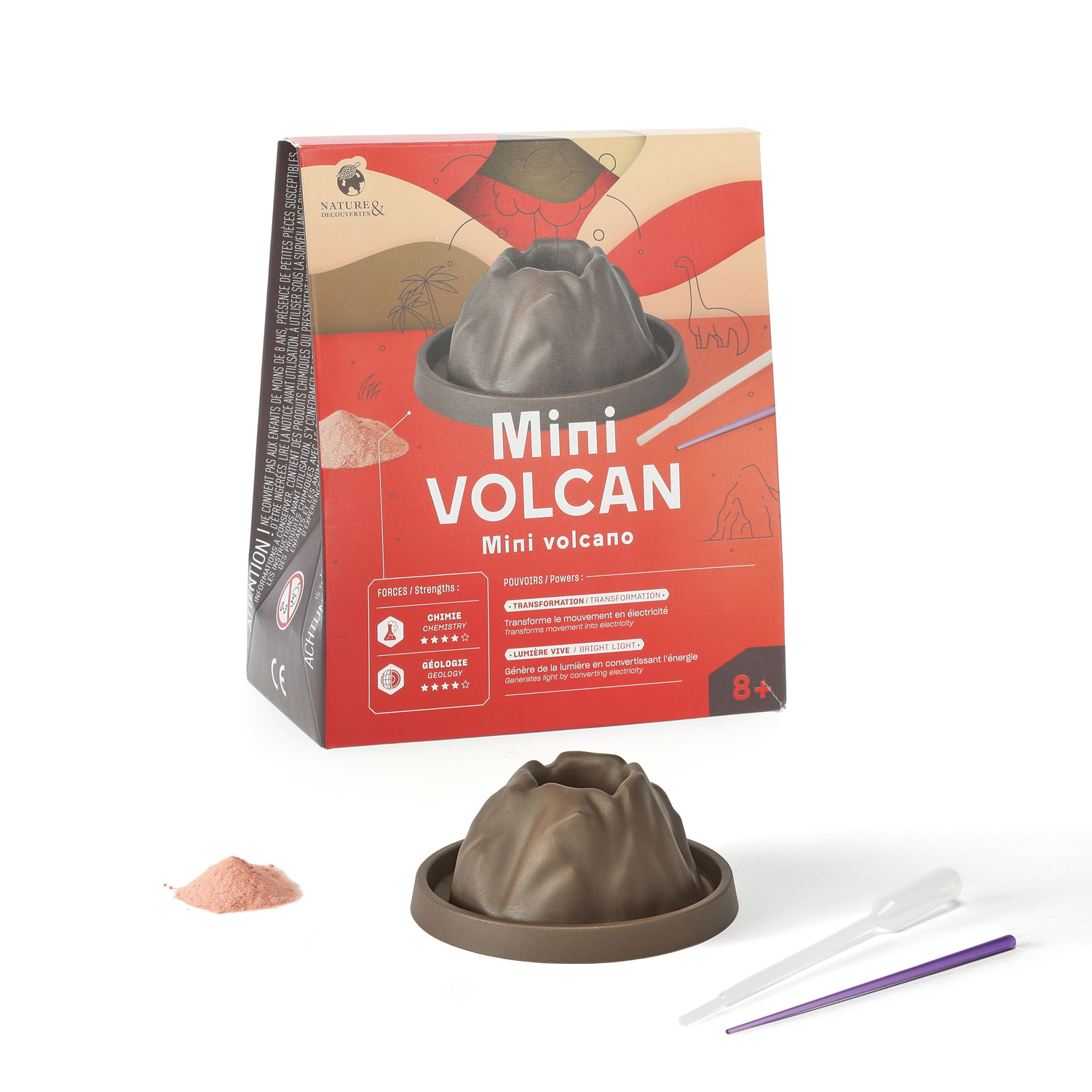 Expérience scientifique Mini volcan