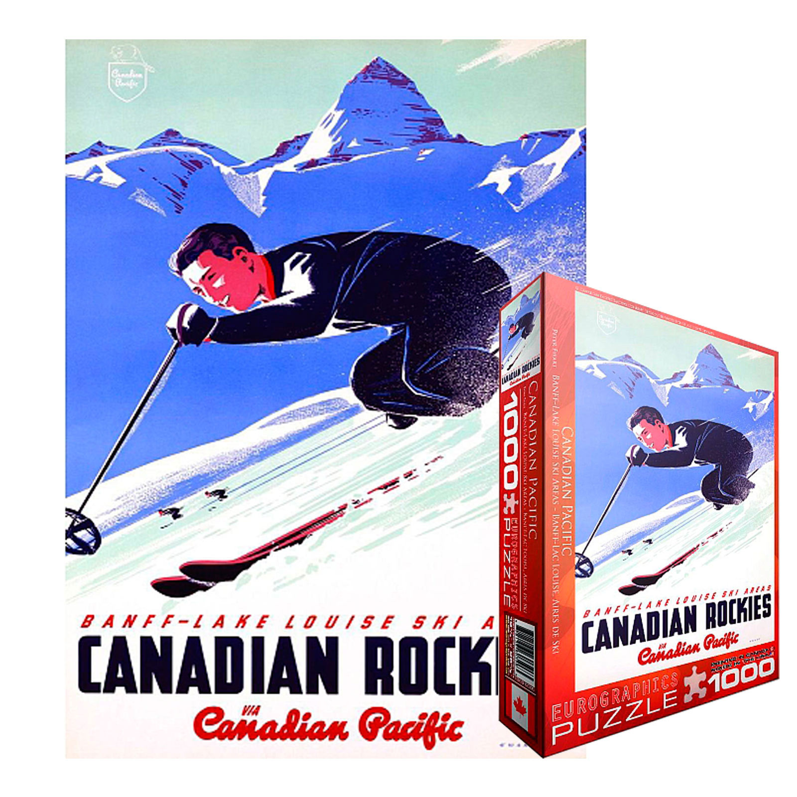 Puzzle 1000 pièces Canadian Rockies