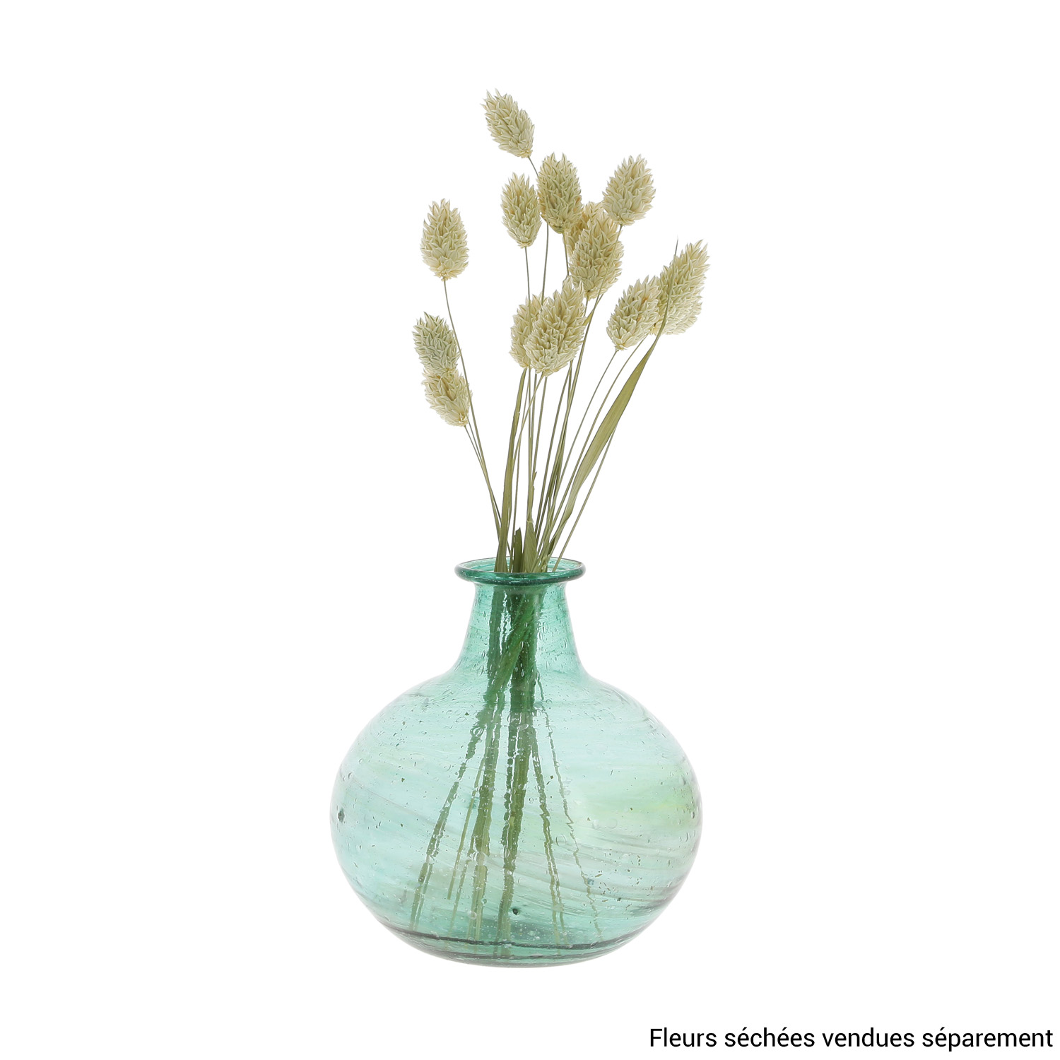 Vase verre recyclé vert