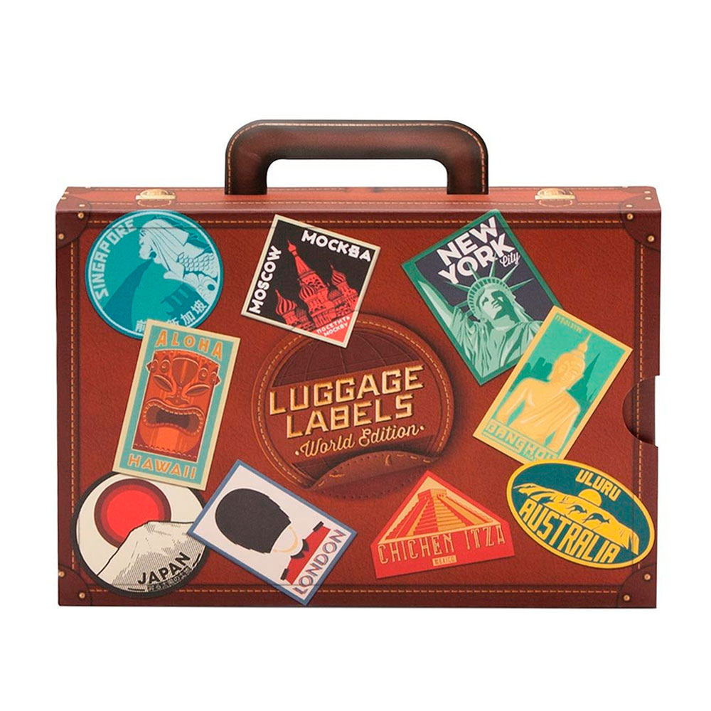 Valisette 16 stickers voyage