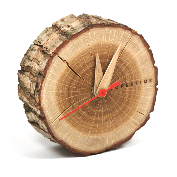 Horloge bois de chêne