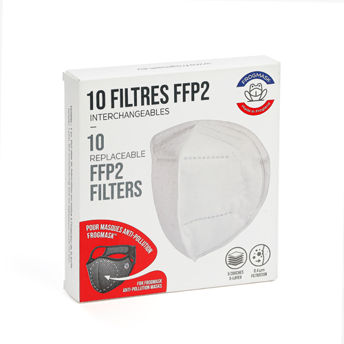 10 filtres FFP2 pour masque