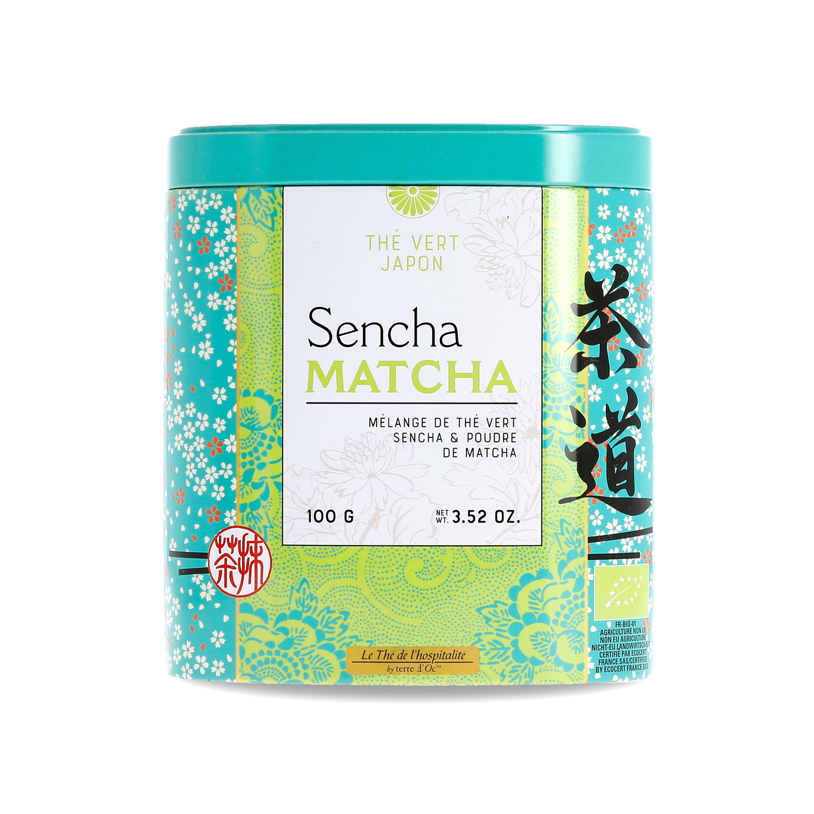 Thé vert bio Sencha et poudre Matcha