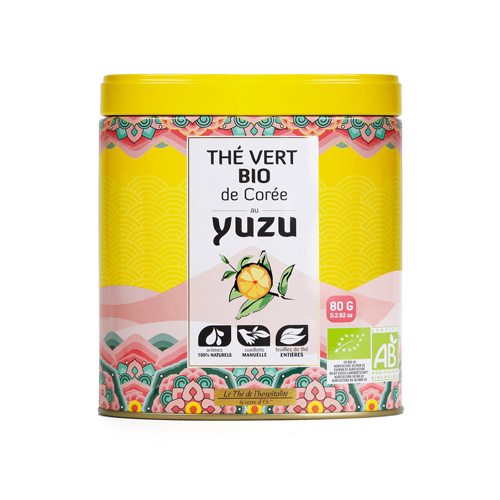 Thé vert bio de Corée au Yuzu