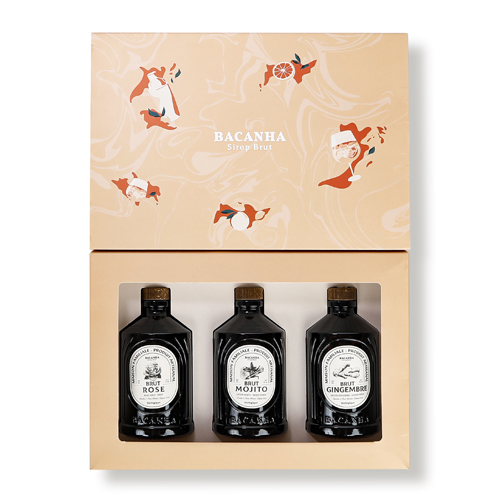 Coffret sirops pour cocktails Bacanha