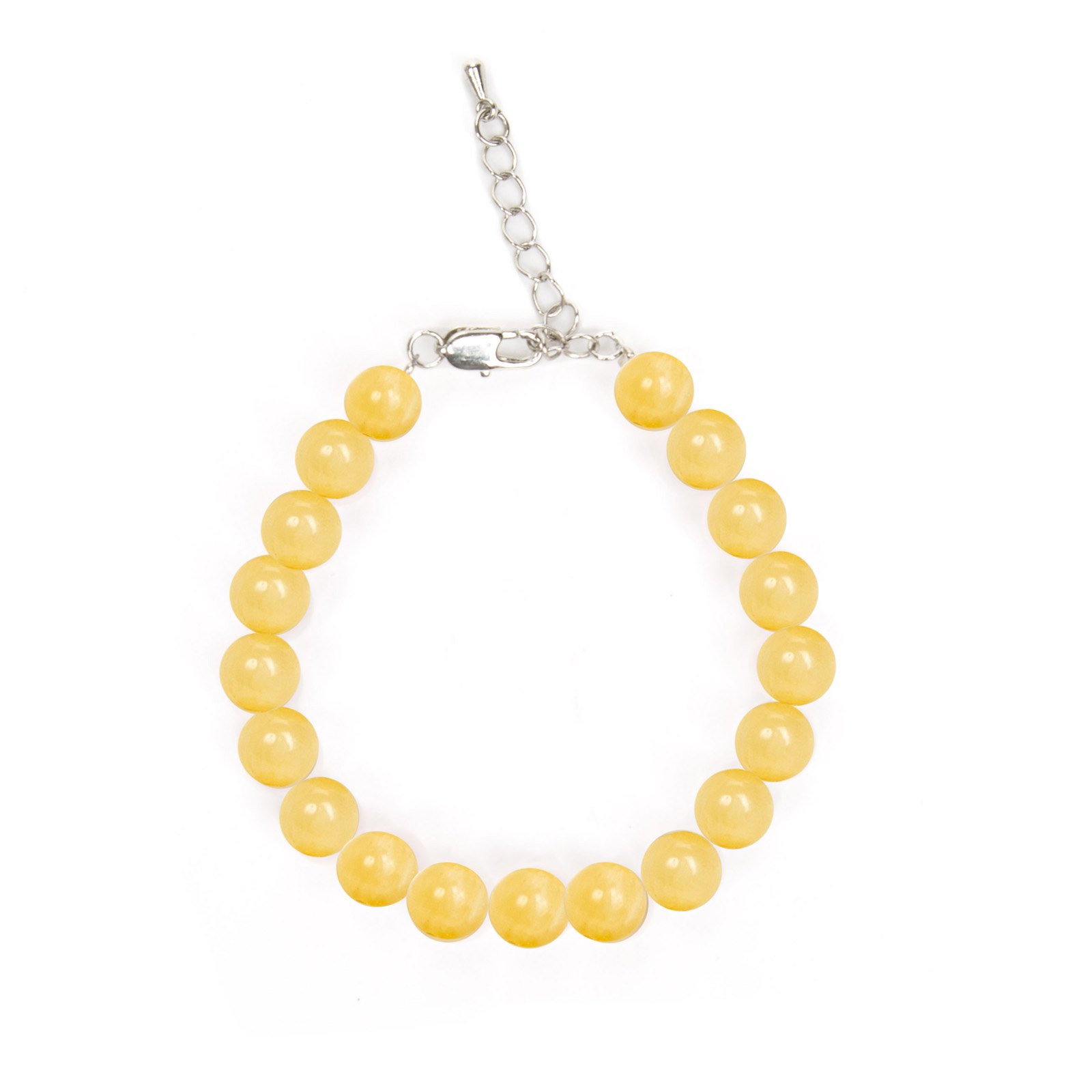 Bracelet de perles de jade jaune