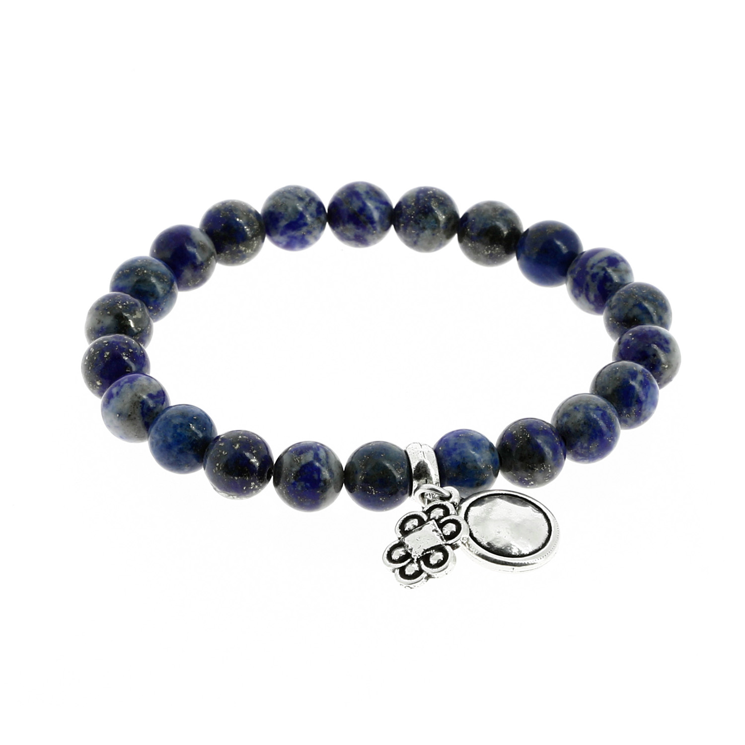Bracelet perles de lapis lazuli