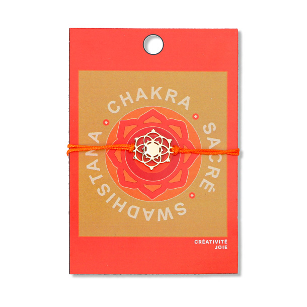 Bracelet chakra Swadhistana orange