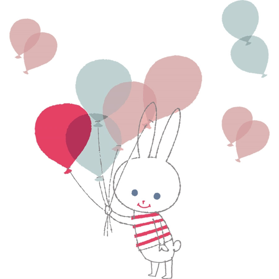 Stickers balloon rabbit par shinzi katoh