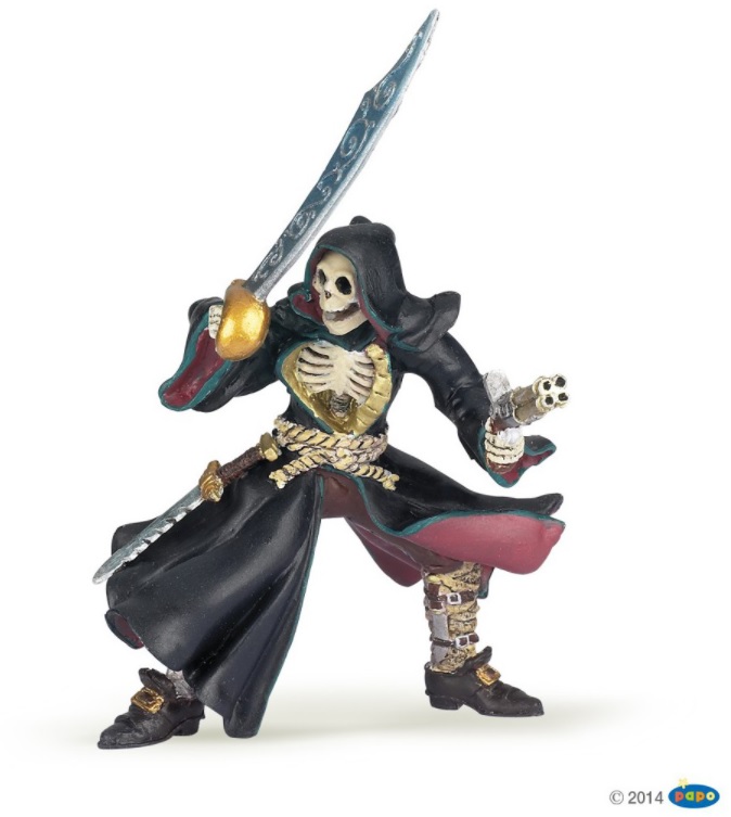 Figurine pirate tête de mort