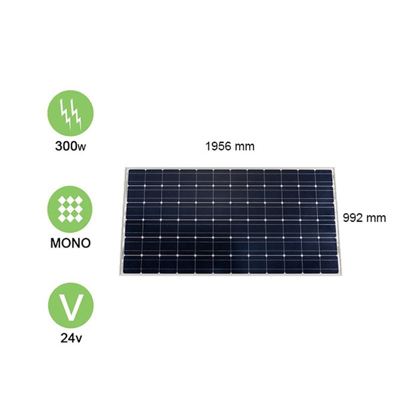 Panneau solaire 300w-24v monocristallin