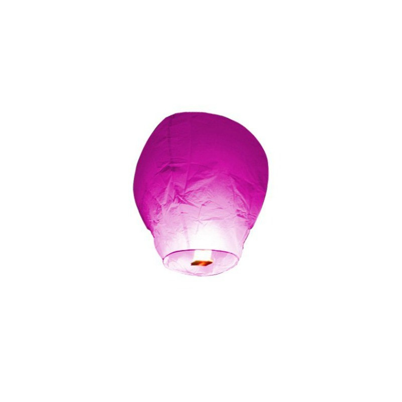 Lanterne volante rose x 5