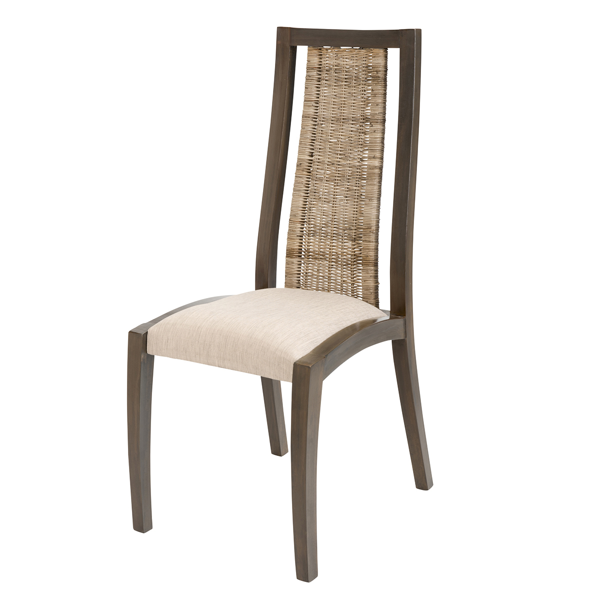 Chaise en rotin beige - vic- chaise de s