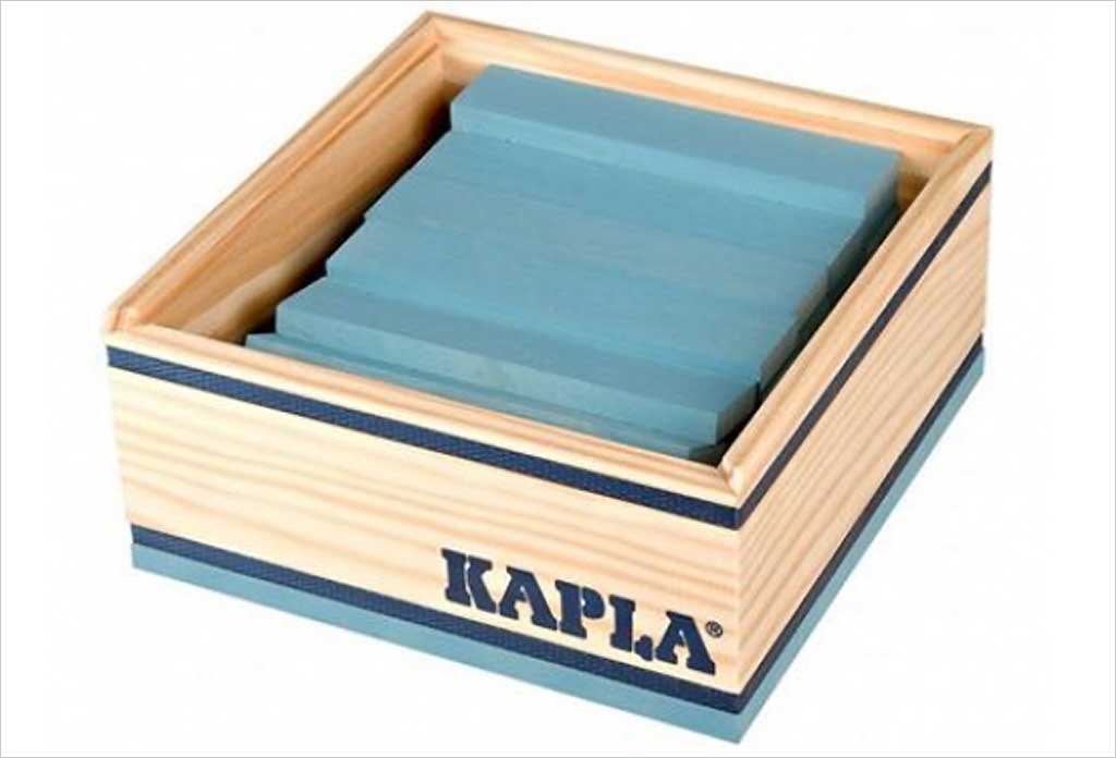 Kapla bleus clair - les carrés couleurs