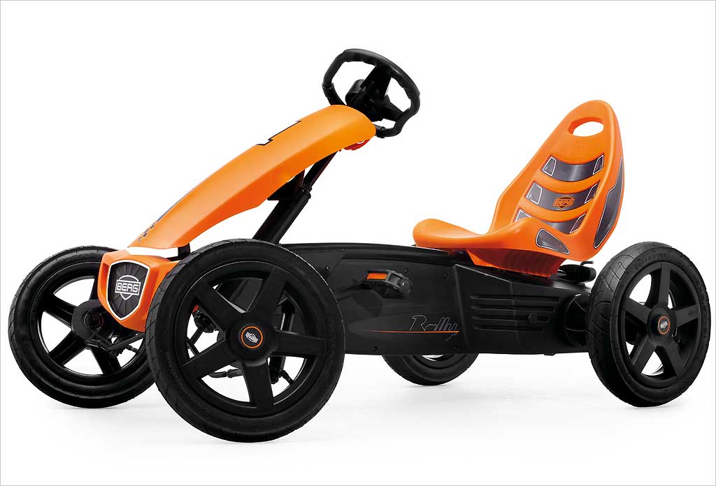 Kart à pédales berg rally orange