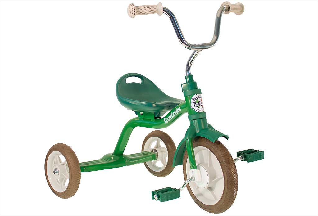 Tricycle vert en métal italtrike