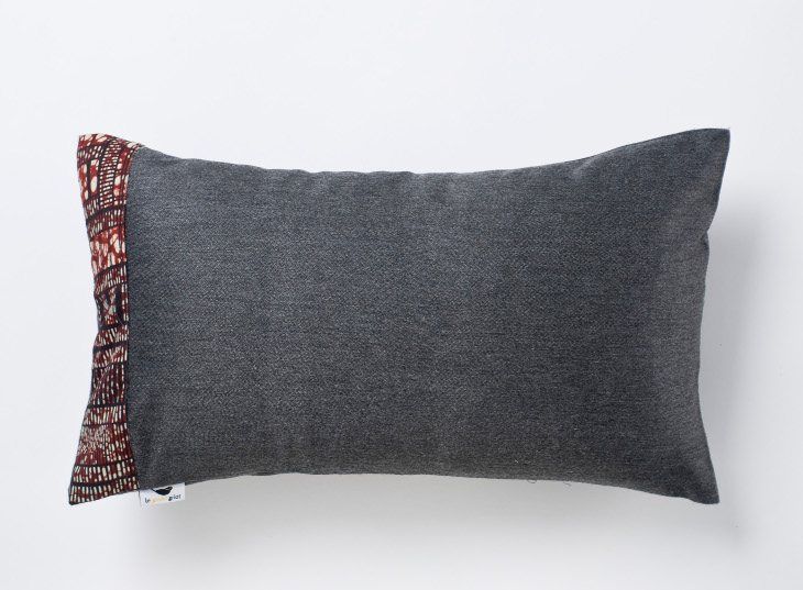 Coussin 30*50 cm grey made in france