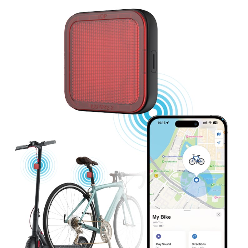 Réflecteur vélo - gps