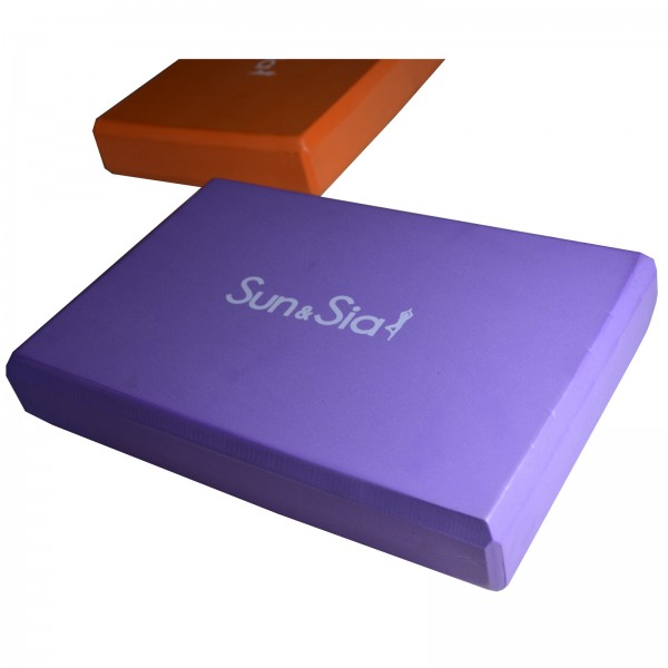 Brique de yoga violet asanas