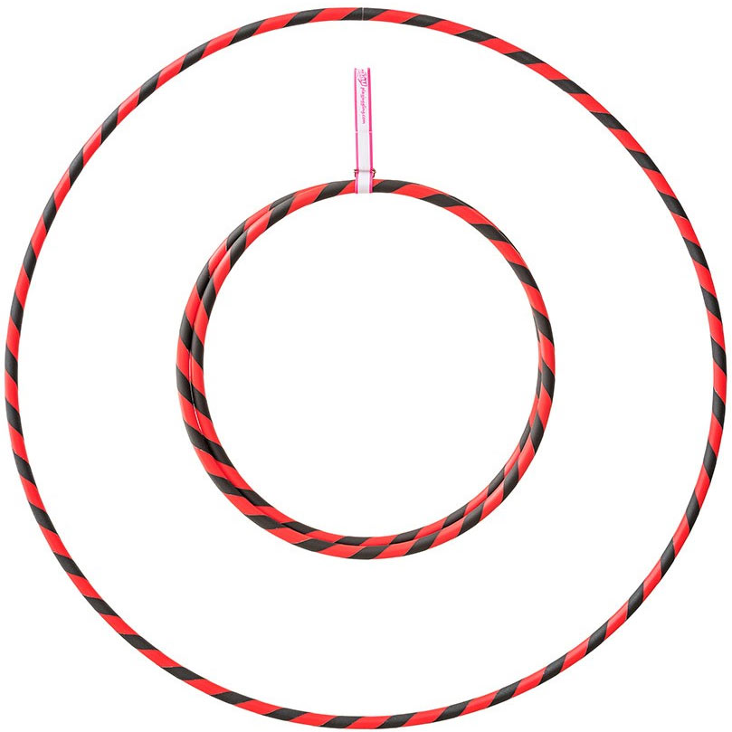Hula hoop 1m - 20mm pliable - rouge et n