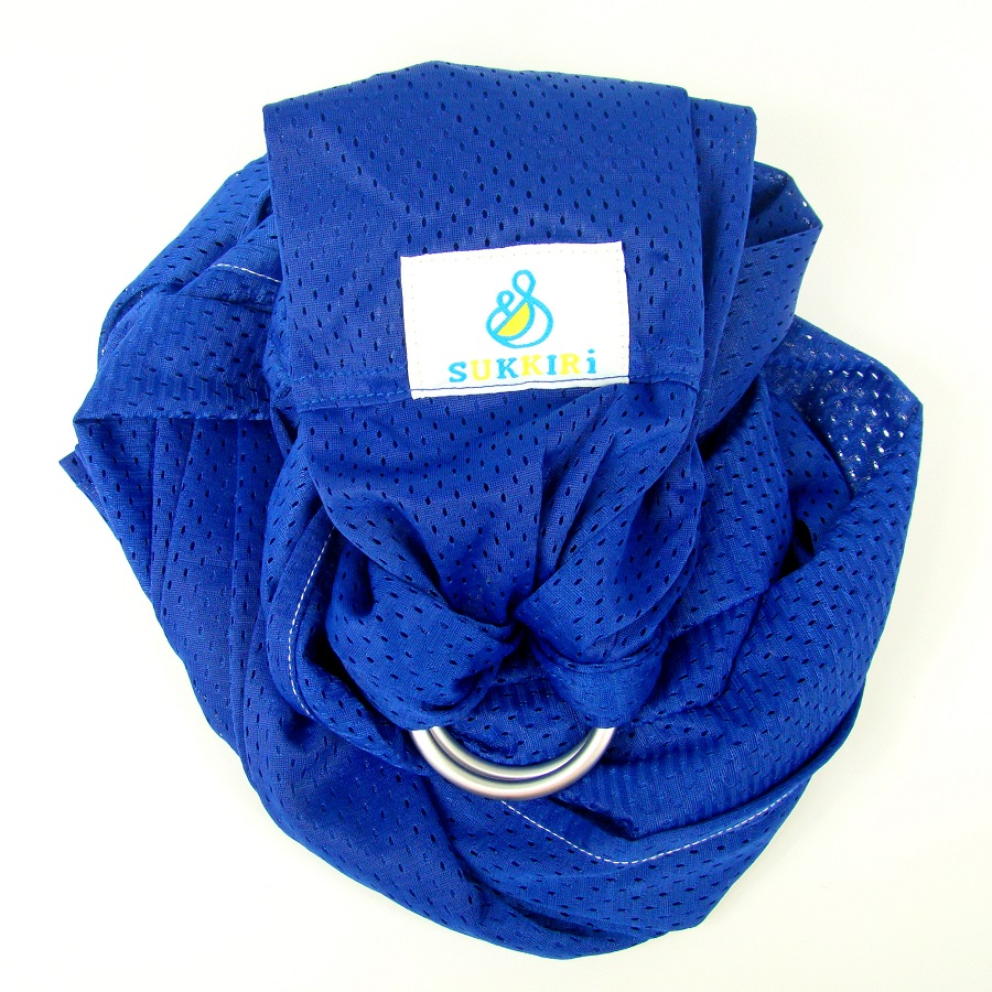 Porte-bébé sling sukkiri bleu électrique