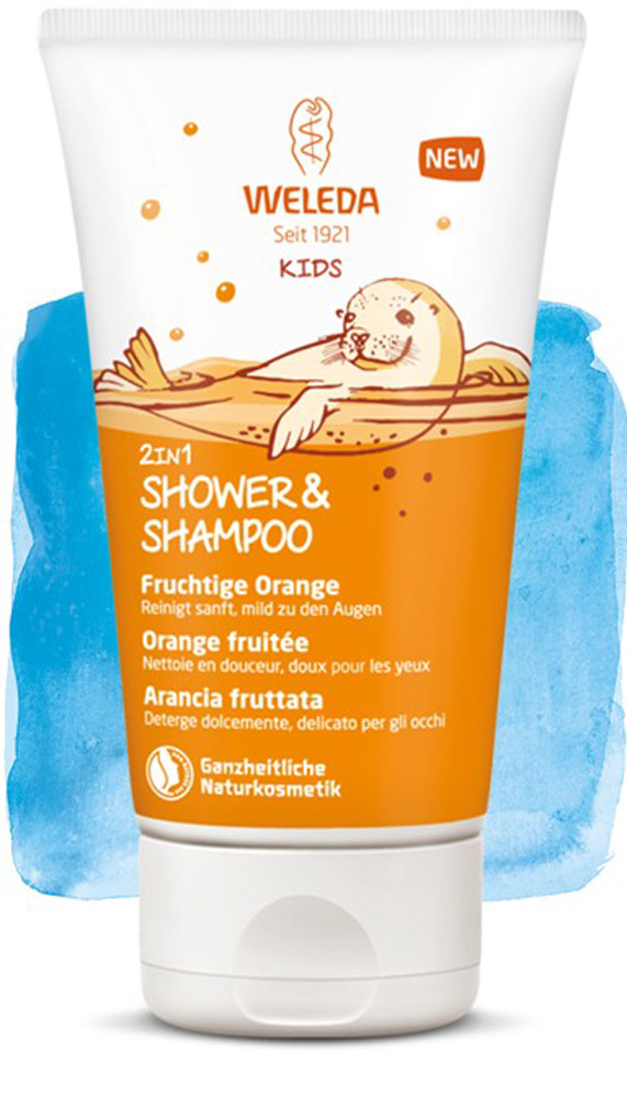 Savon et shampoing kids orange fruitée -