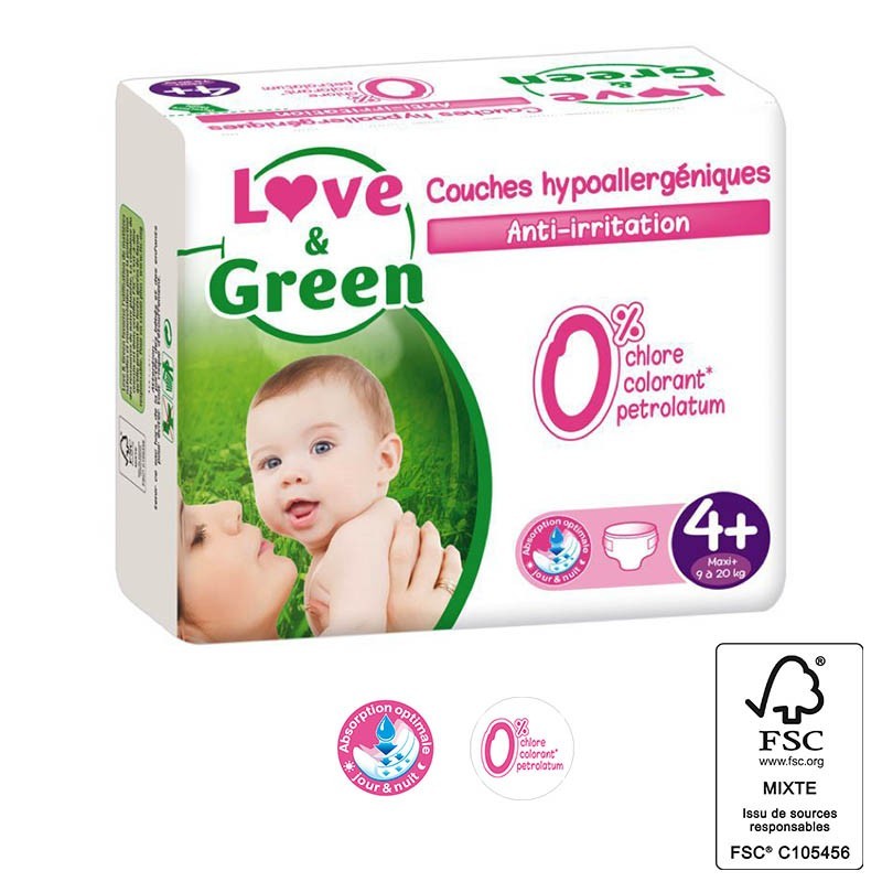 Love & green - 42 couches (t4+) - 9/20kg