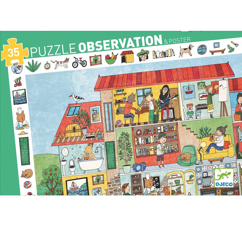 Puzzle observation 35pcs +3y la maison