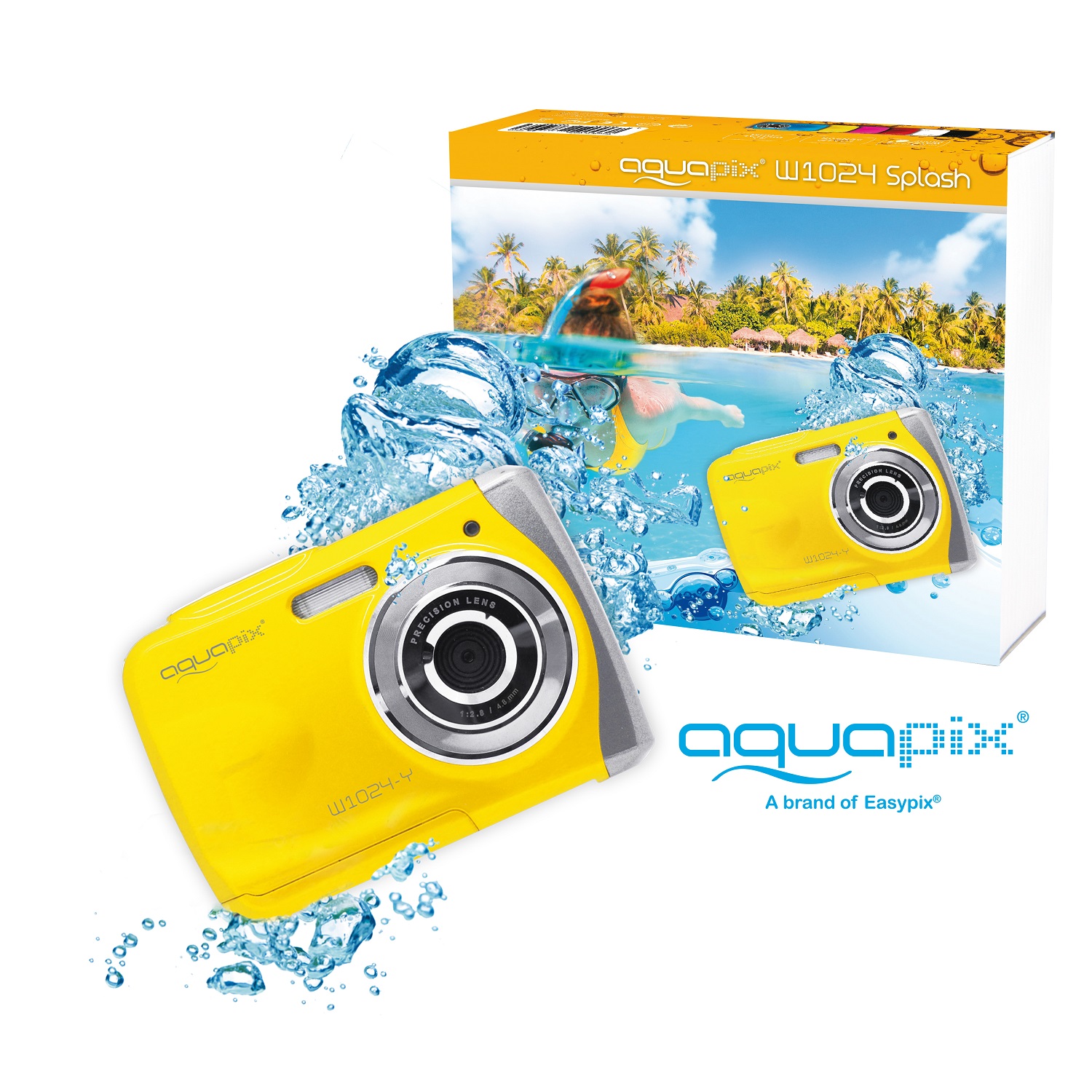 Appareil photo aquapix 'splash' yellow