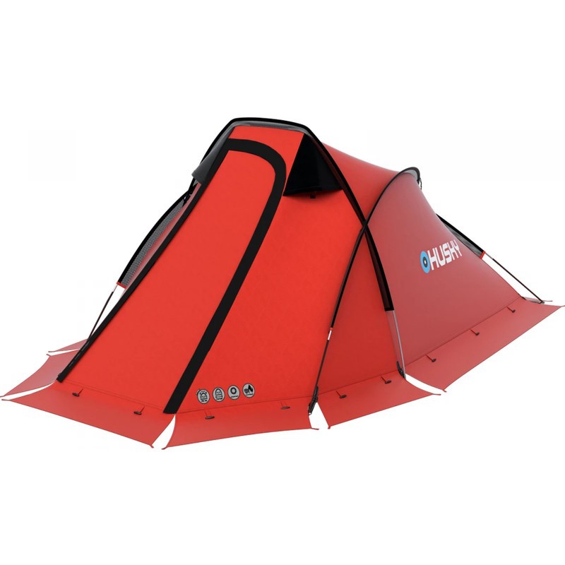 Tente husky flame 2 personnes rouge