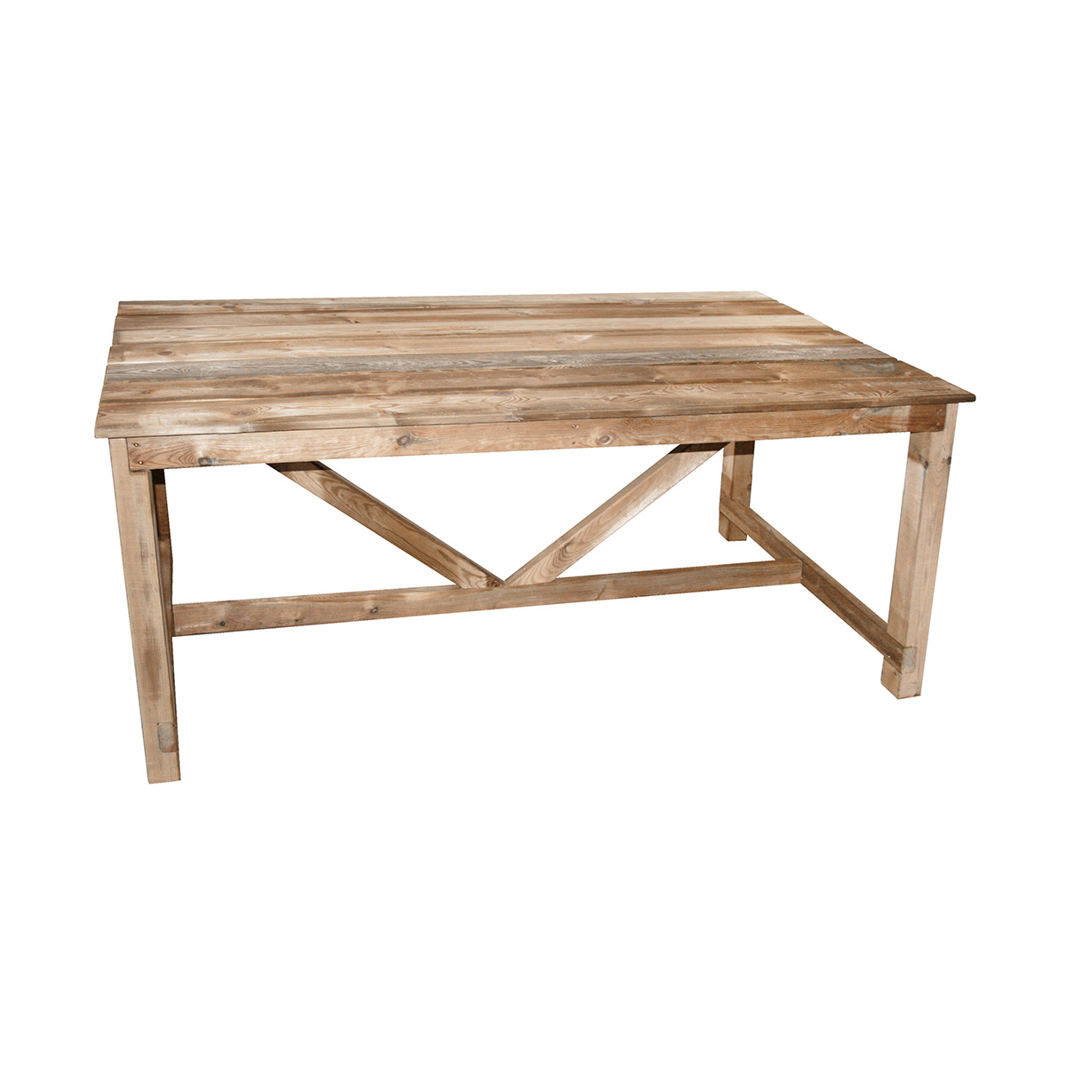 Table de jardin en bois normand