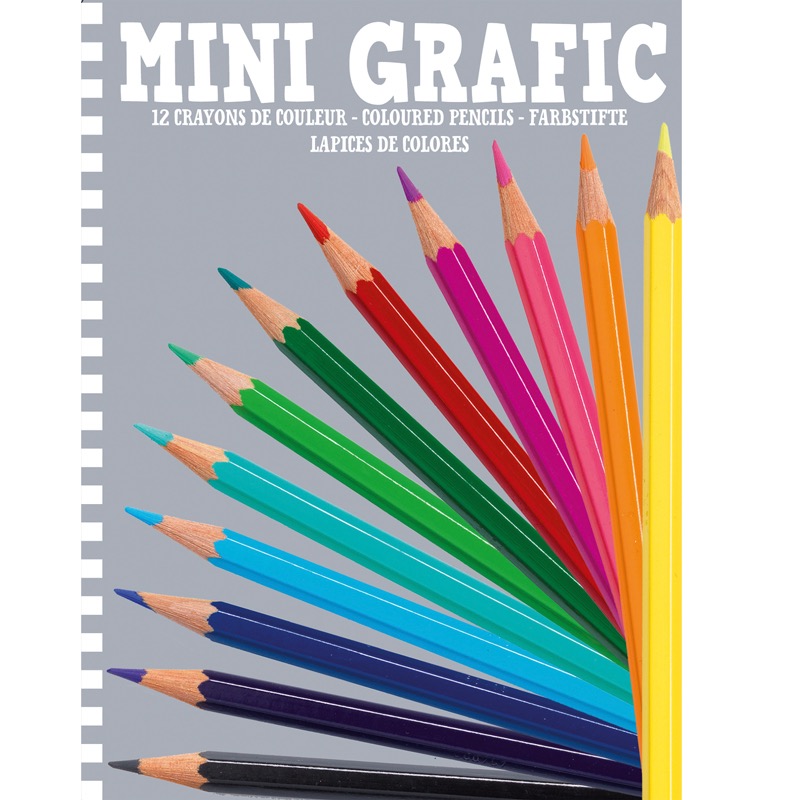 12 crayons de couleurs +4y mini logix
