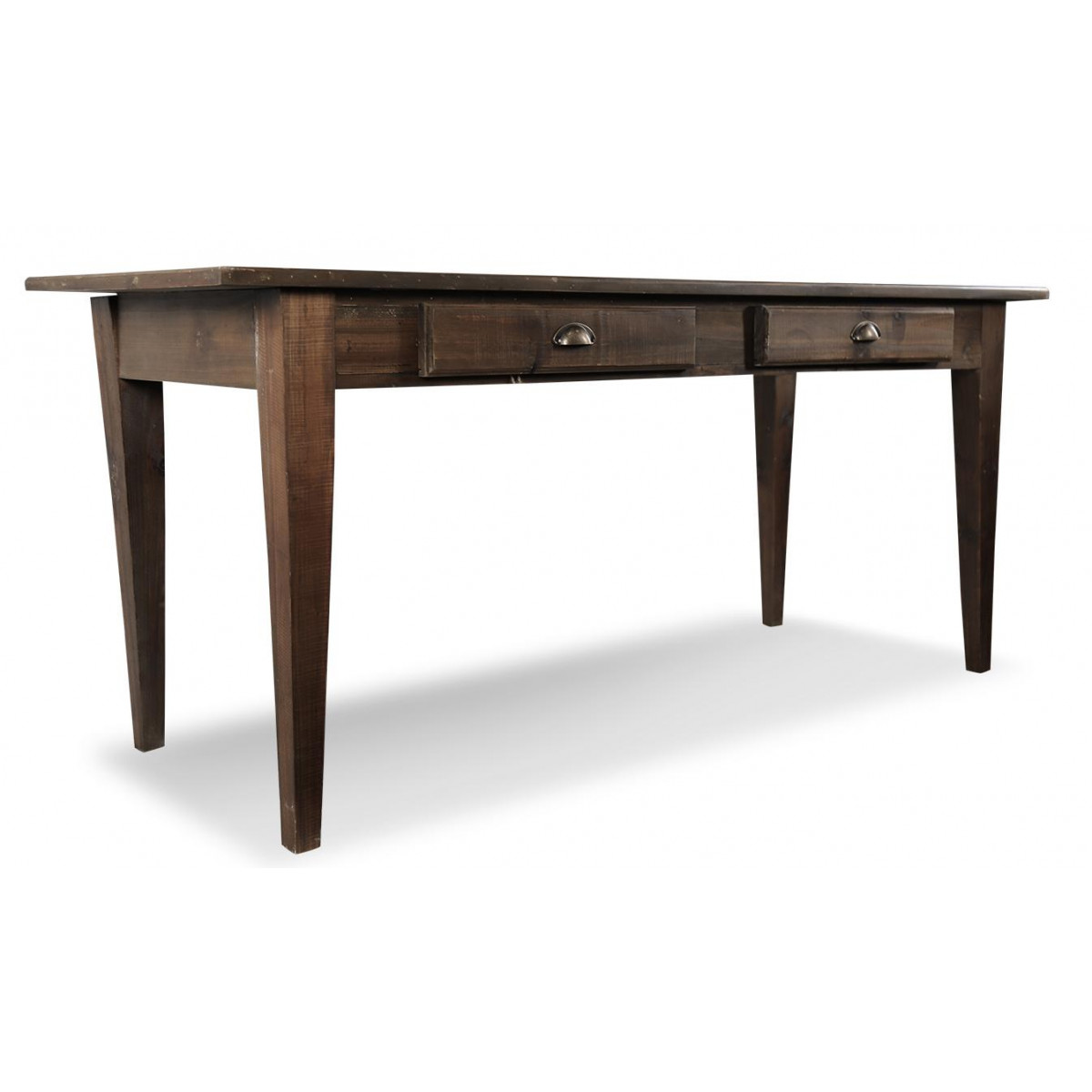 Table bois 4 tiroirs 180x72x78cm