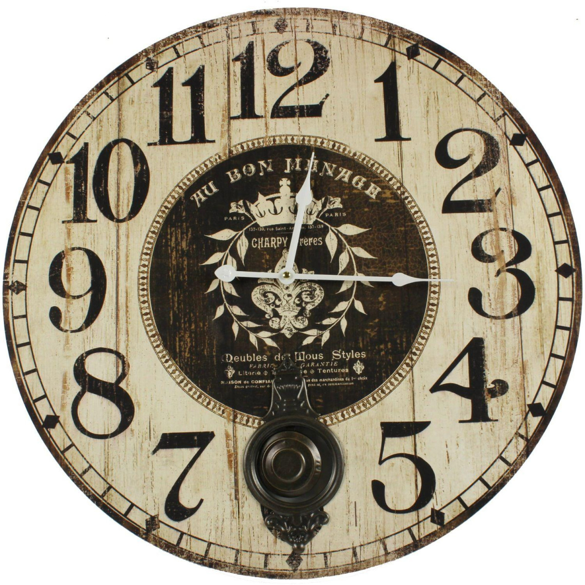 Horloge ancienne balancier au bon menage