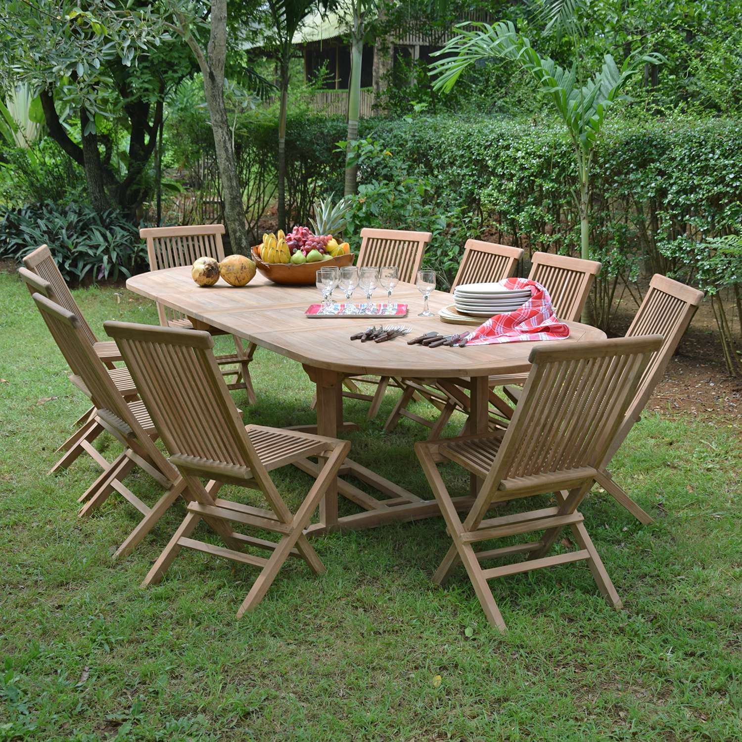 Salon de jardin en teck timaru