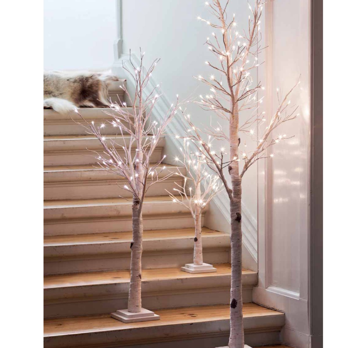 Arbre bouleau lumineux 30 led h70cm Nature & Découvertes