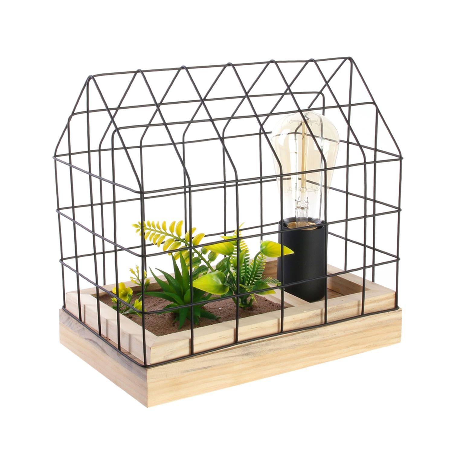 Lampe à poser avec plante garden Nature & Découvertes