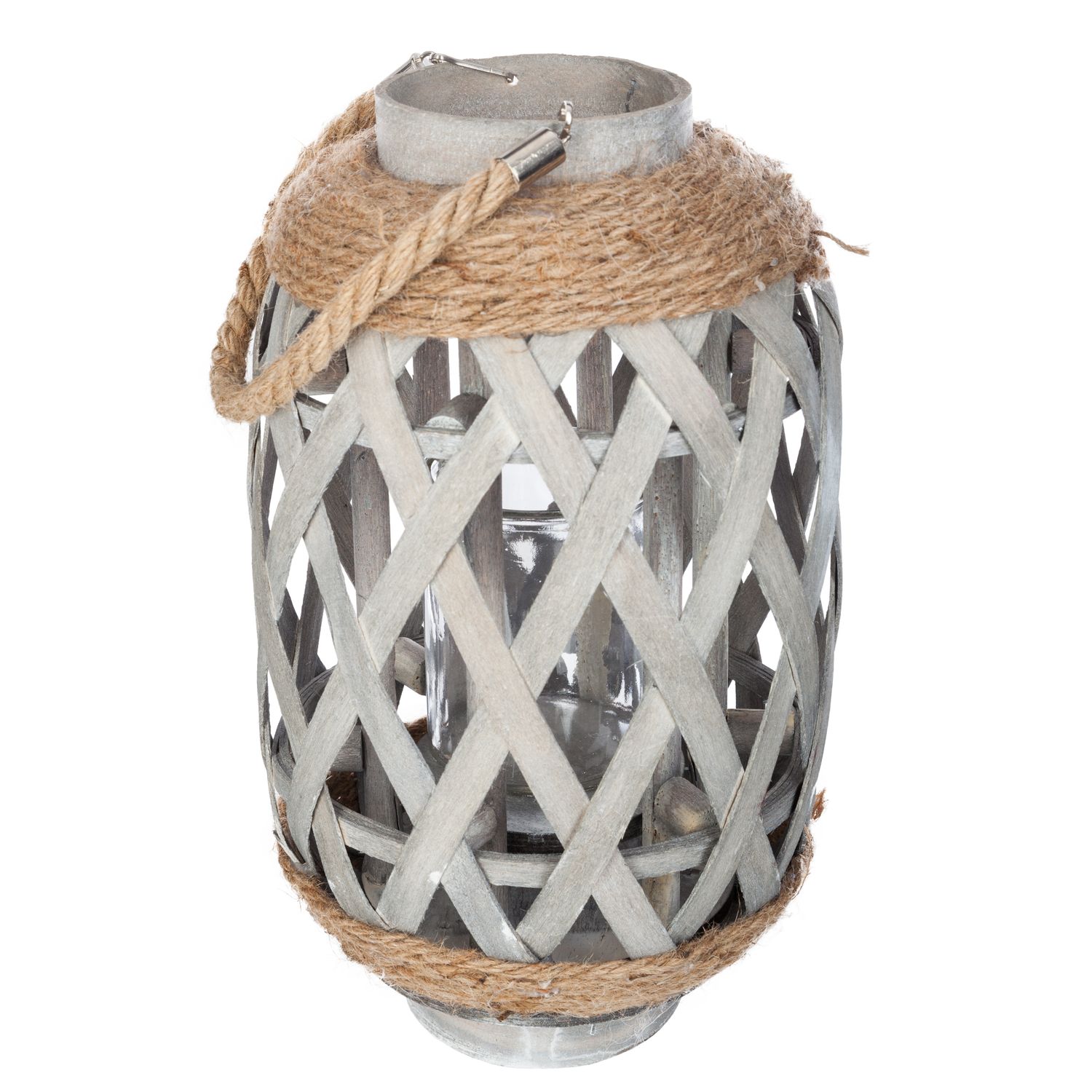 Lanterne en bambou ethnik - h. 32 cm