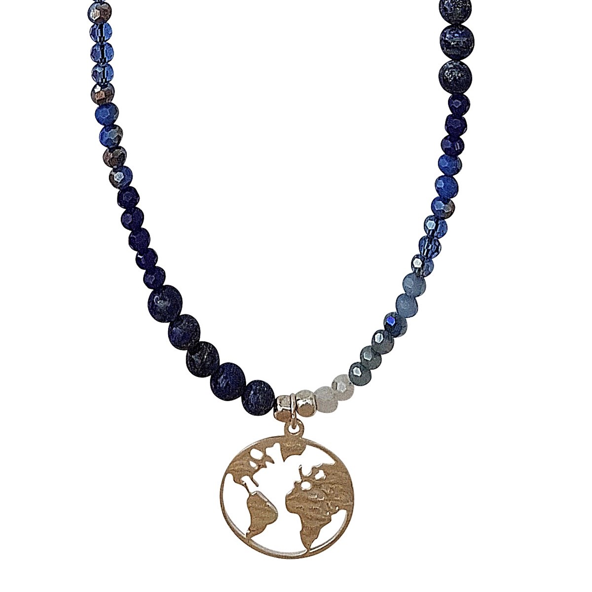 Collier map monde fly